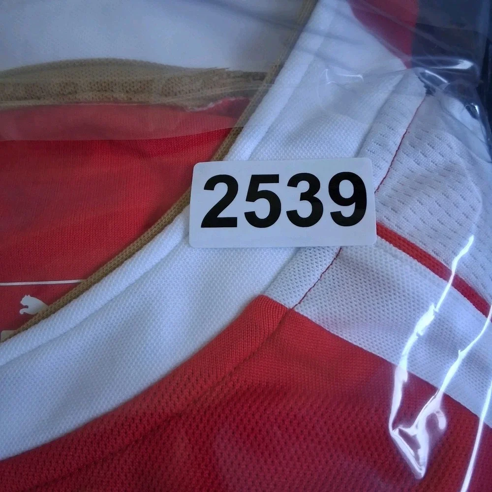 Puma Arsenal FC Soccer Jersey Men's XL Red White 2015-2016 Football Home